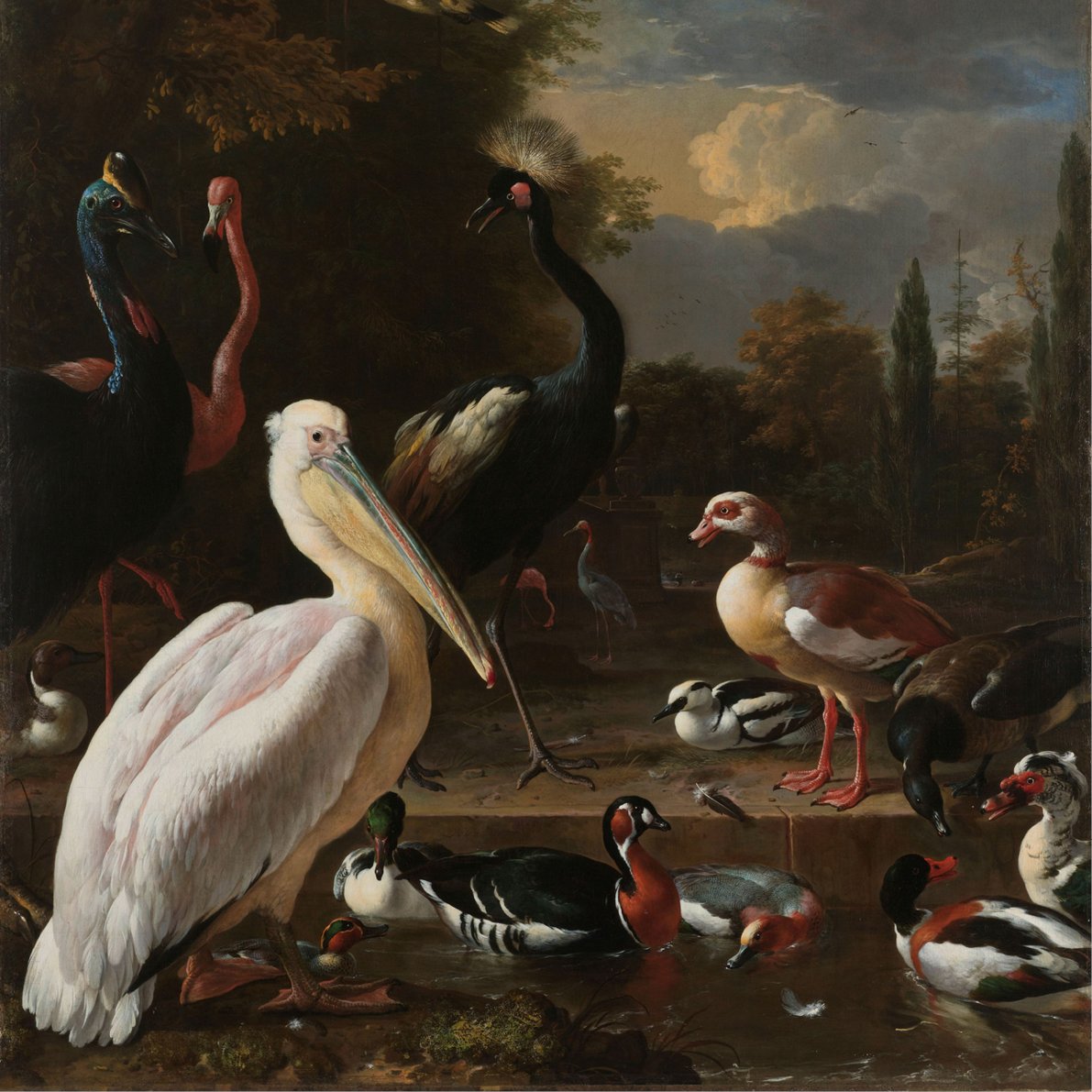 Melchior d'Hondecoeter - Birds - backpack - crossbody - Pouch - Notebook