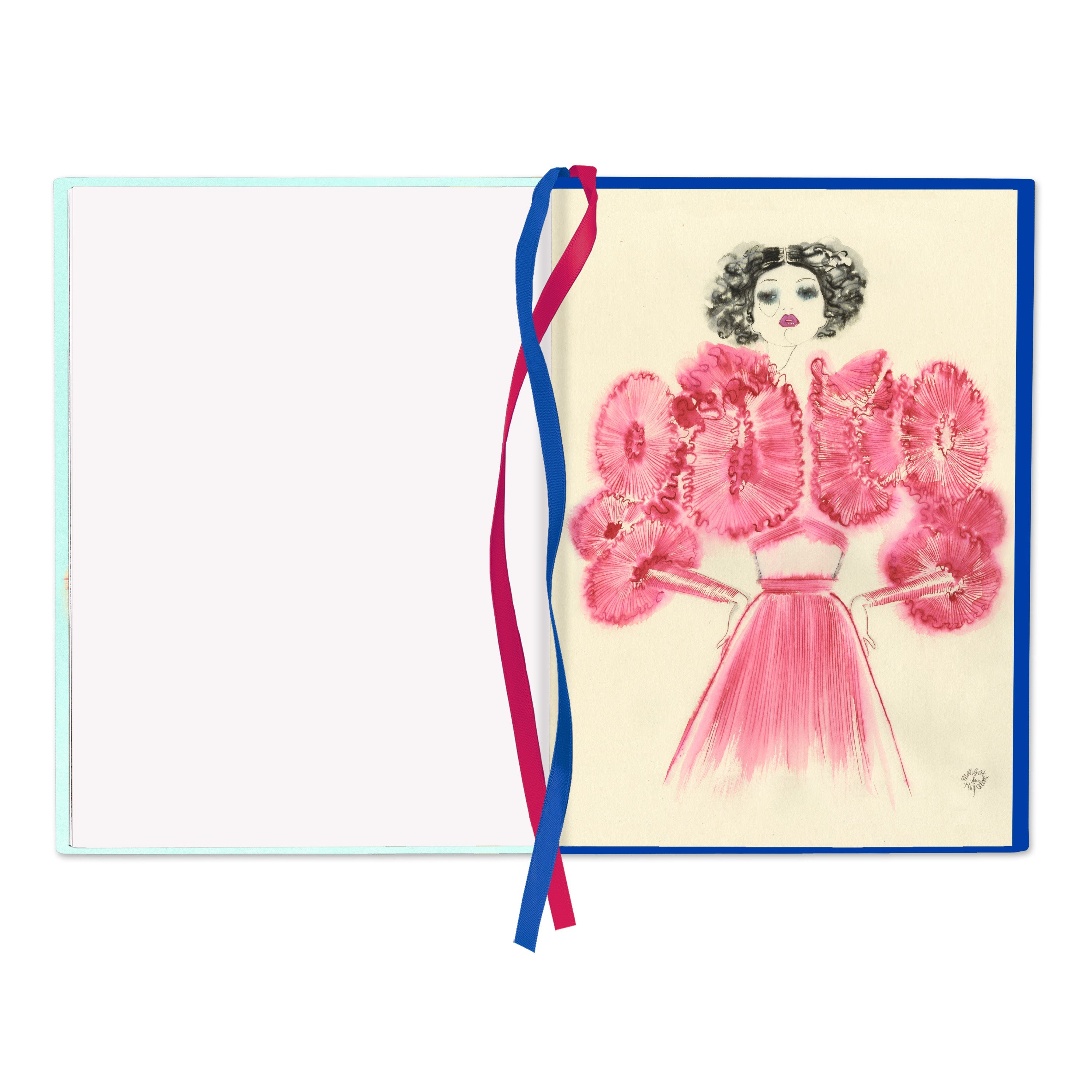 Notebook Satin/Cotton with samurai - Mathilde Willink