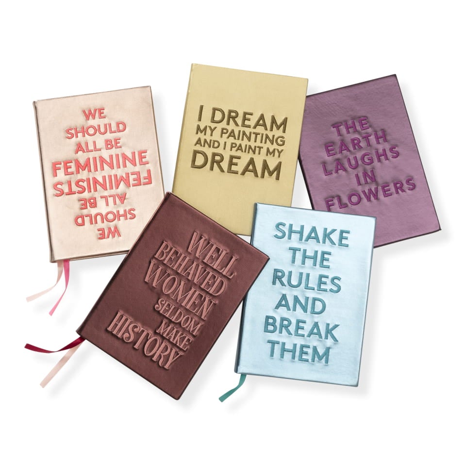 Embroidered quote notebook - "Shake the rules" - BIEN moves