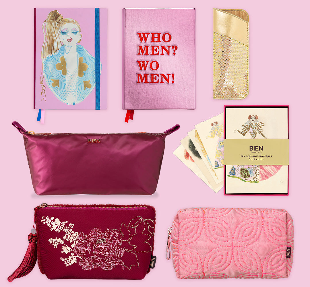 Notebook with Embroidery Quote - WHO MEN? WOMEN!