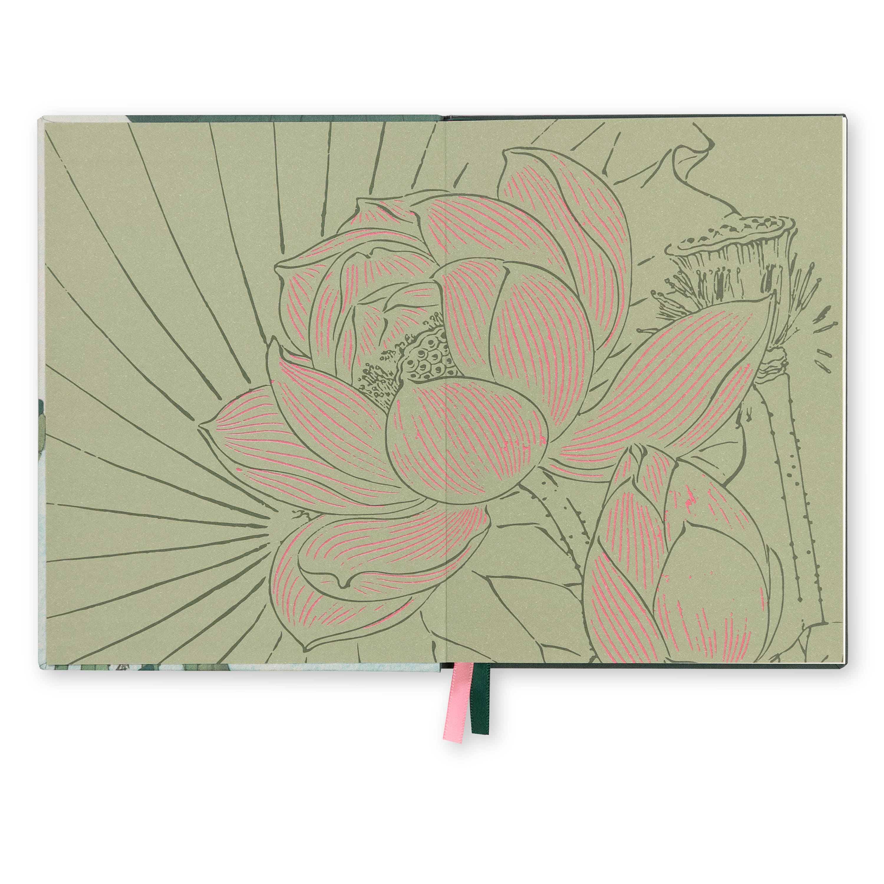 Notitieboekje bloeiende lotus - Ohara Koson