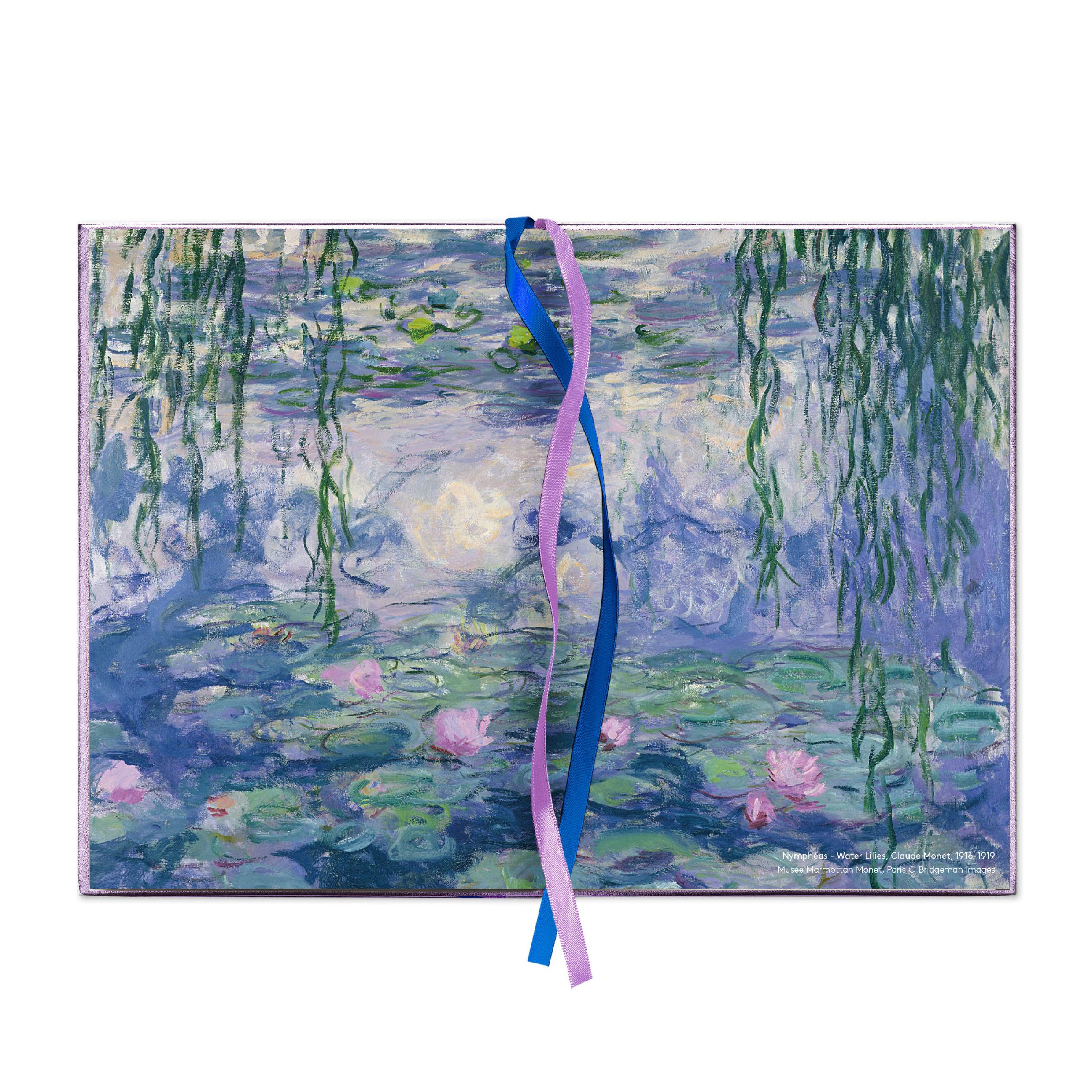 Notebook with embroidery quote - The Earth Laughs in Flowers