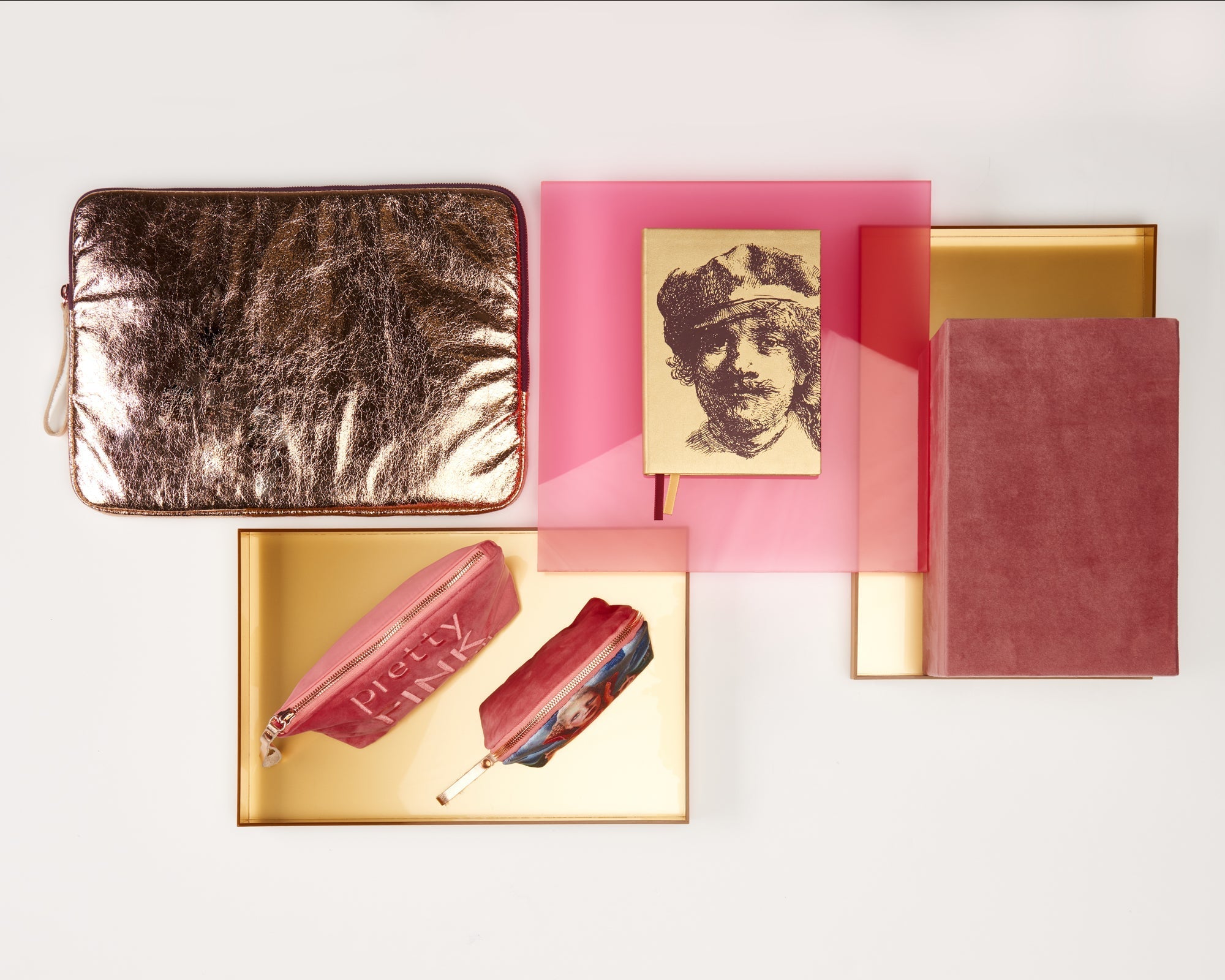 Small nylon-velvet makeup bag - Mathilde Willink - BIEN moves