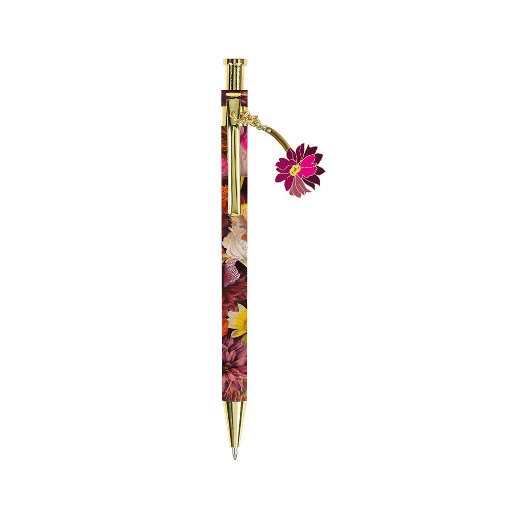 Pen with flower hanger - Dutch flowers Rijksmuseum