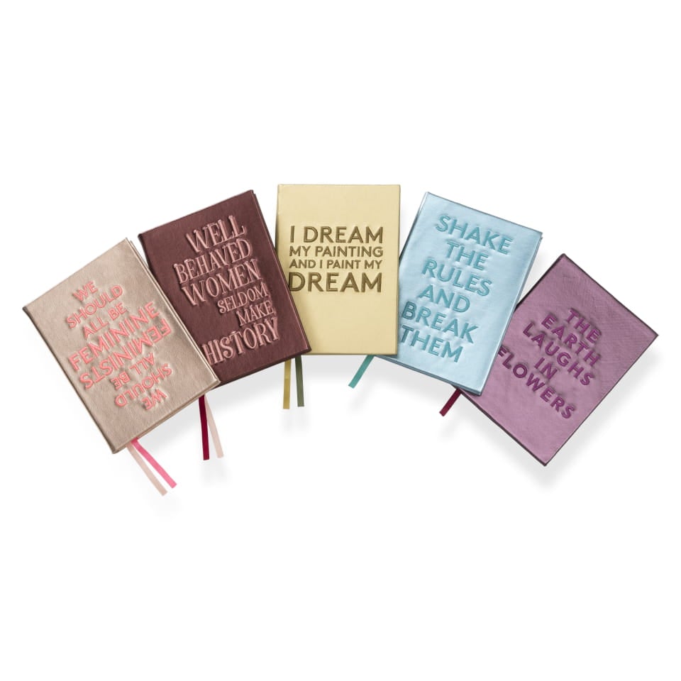 Embroidered quote notebook - "I dream my painting" - BIEN moves