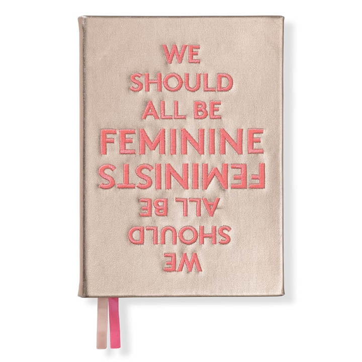 Embroidered quote notebook - "Feminists"