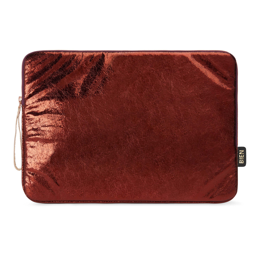 Laptop sleeve 13-inch - Metallic bordeaux - BIEN moves