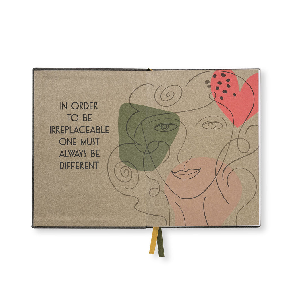 Embroidered quote notebook - "Nice Girls never get front row" - BIEN moves
