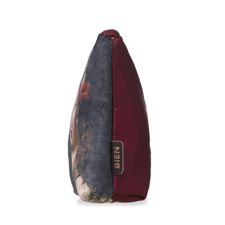 Velvet satin-nylon pouch - Flora - BIEN moves